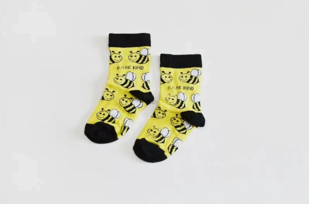 Bare Kind - Bee Childrens Socks size 6-9