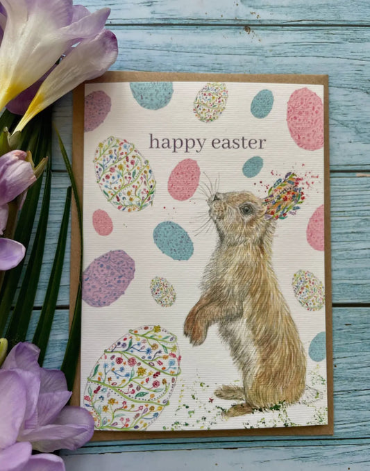 Happy Easter Rabbit Card