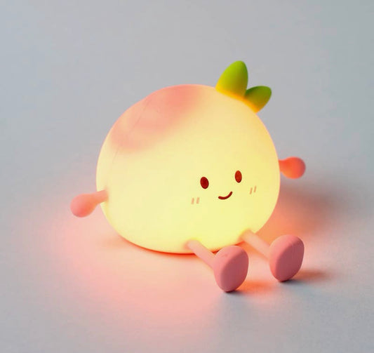 Foodiemals Peach LED Lamp & Phone Stand