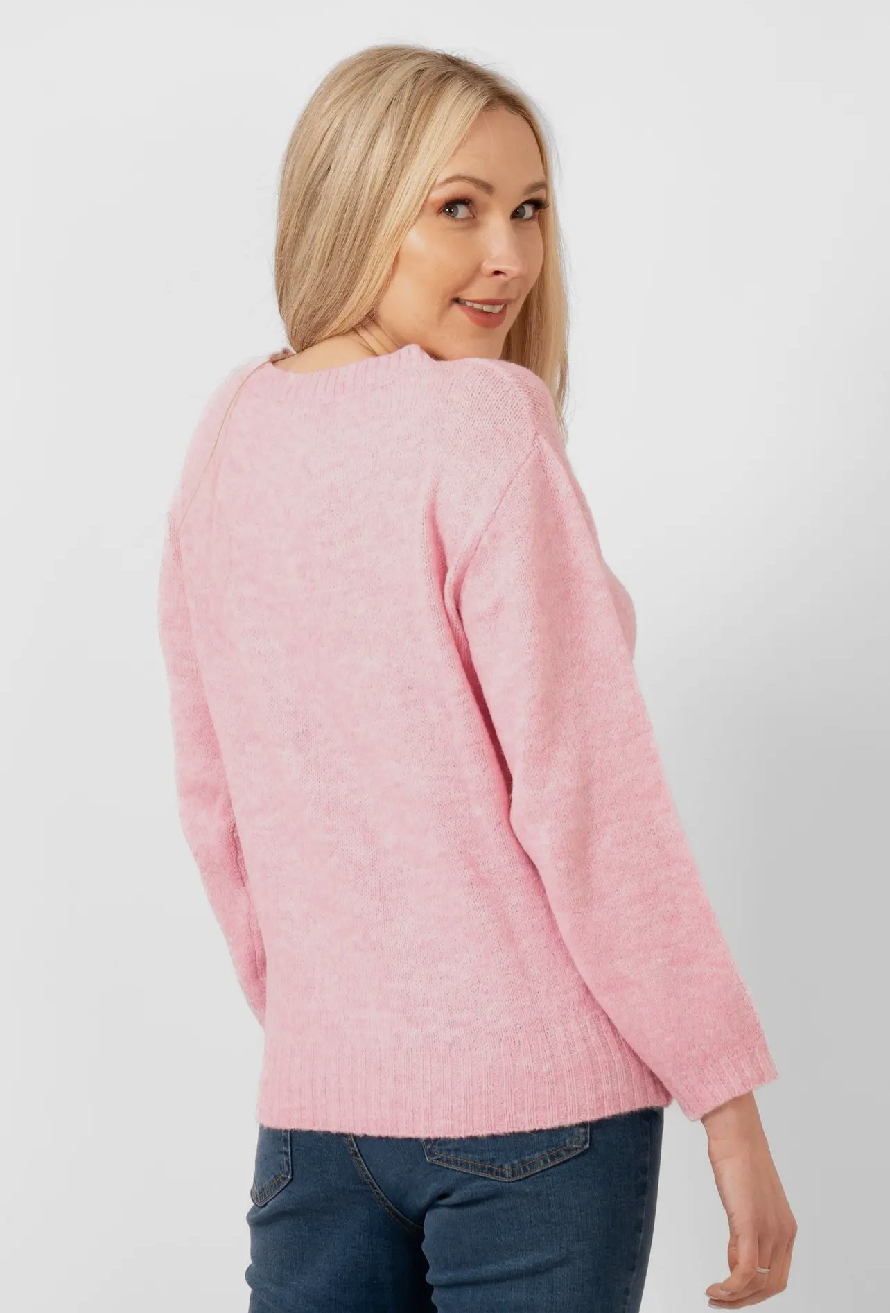 Paige Pink Wool Mix Jumper