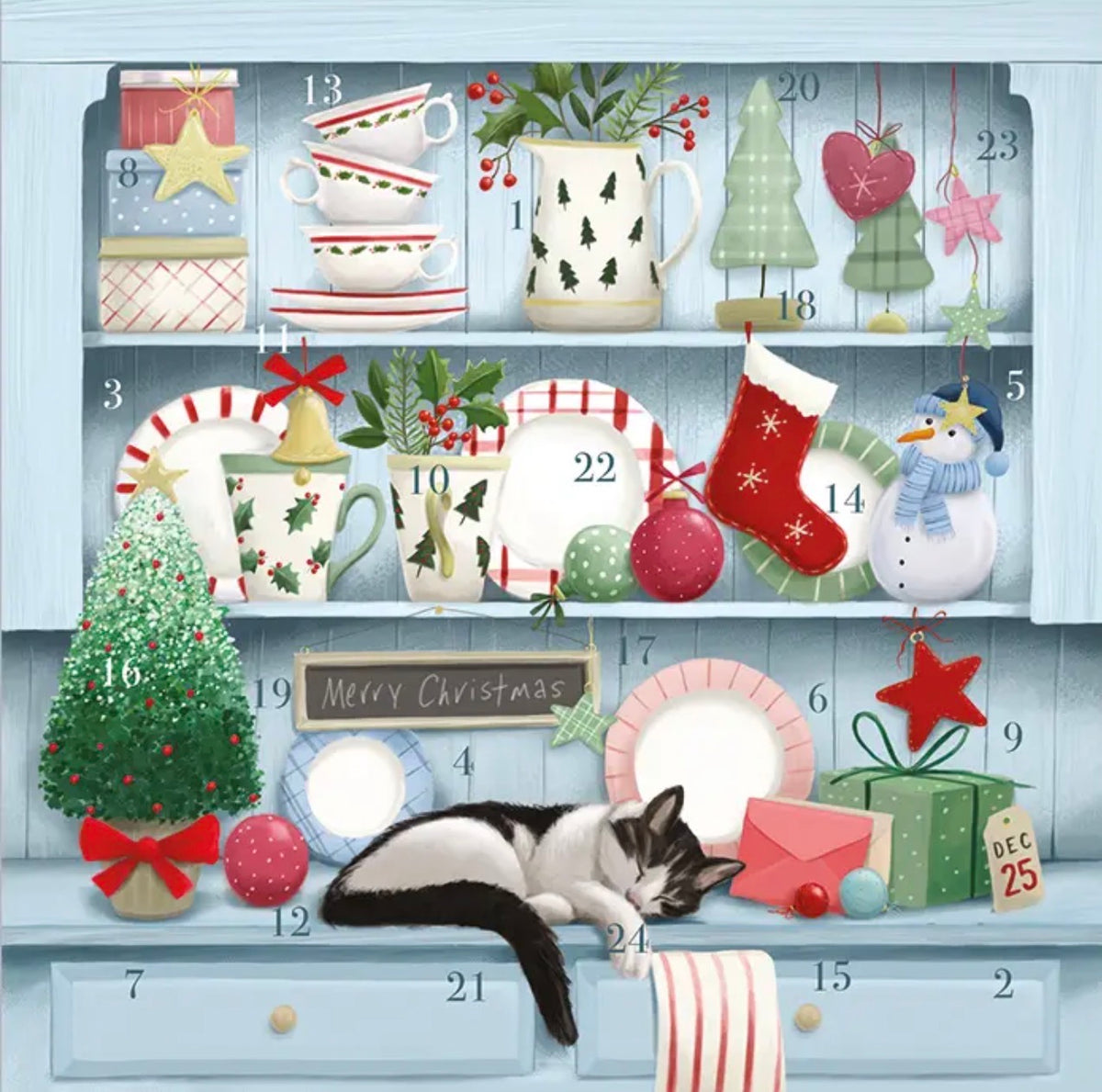 Christmas Dresser Advent Calendar Card – Charity Card