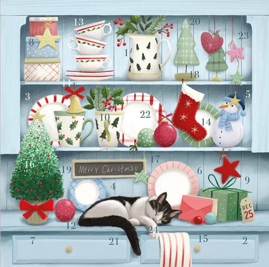 Christmas Dresser Advent Calendar Card – Charity Card