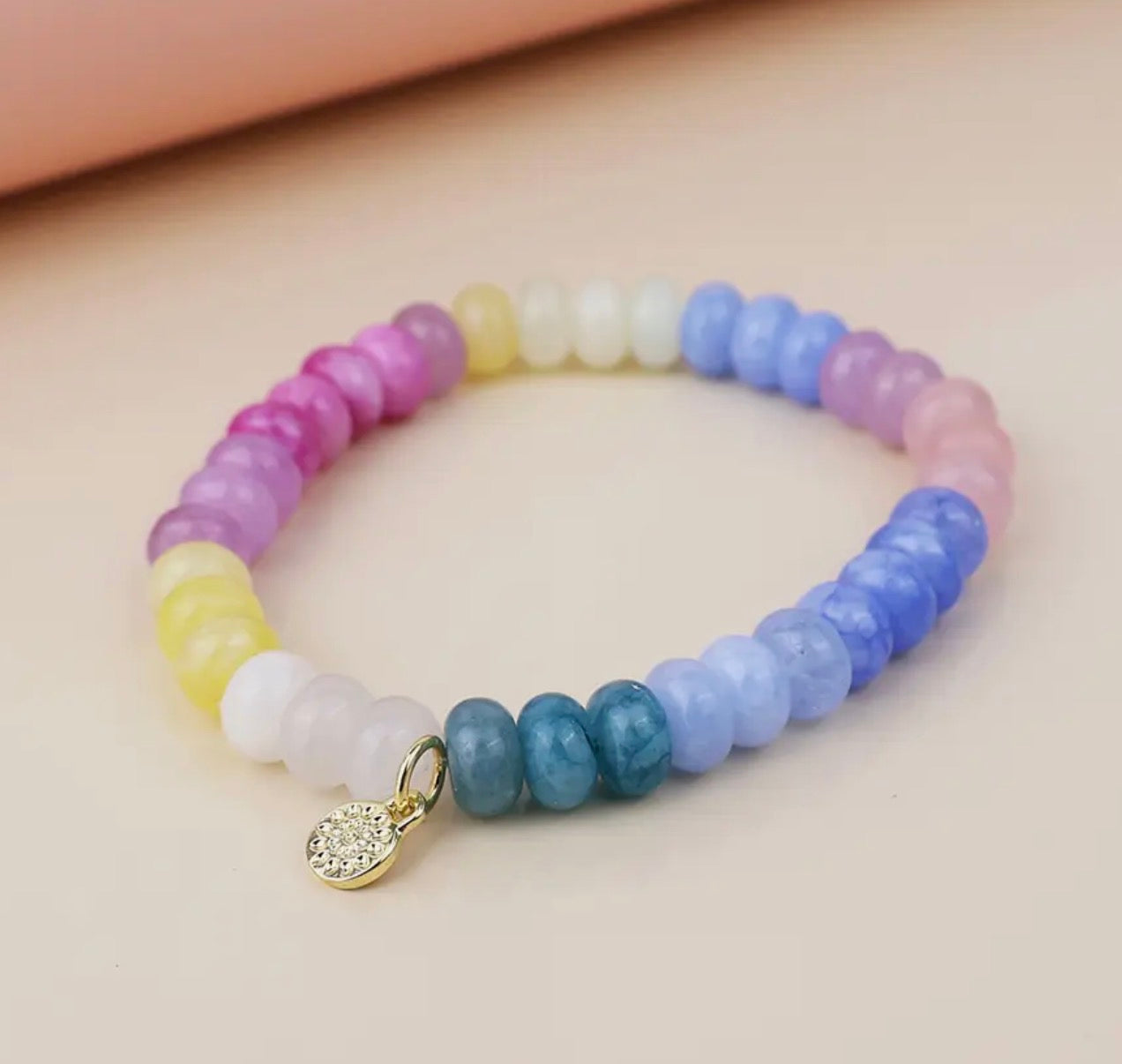 Rainbow Pastel stone Bracelet