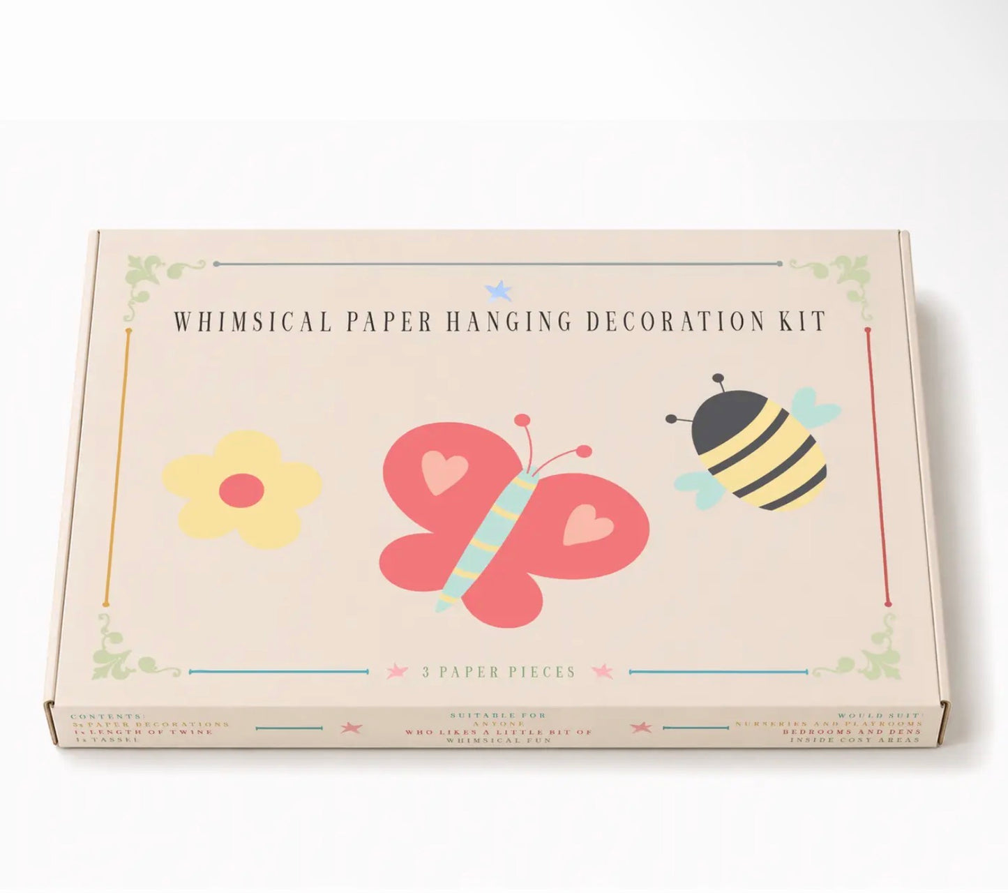 Butterfly & Bee Whimsical Hanging Decoration