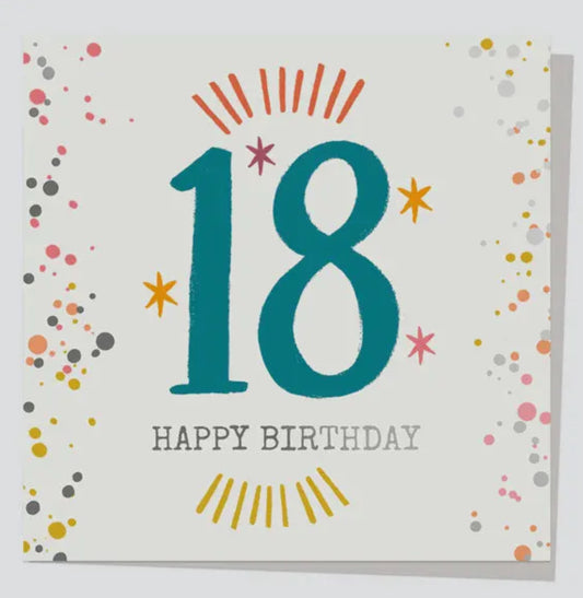 Luxury Foil 18th Birthday Card