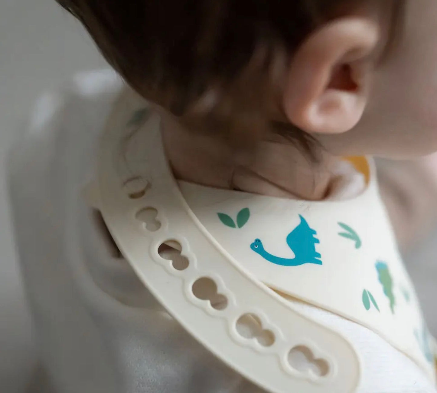 Dinosaur Silicone Catch Bib - Baby