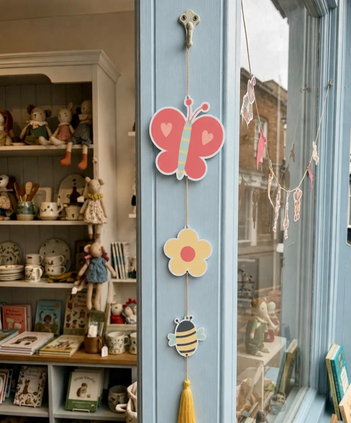 Butterfly & Bee Whimsical Hanging Decoration