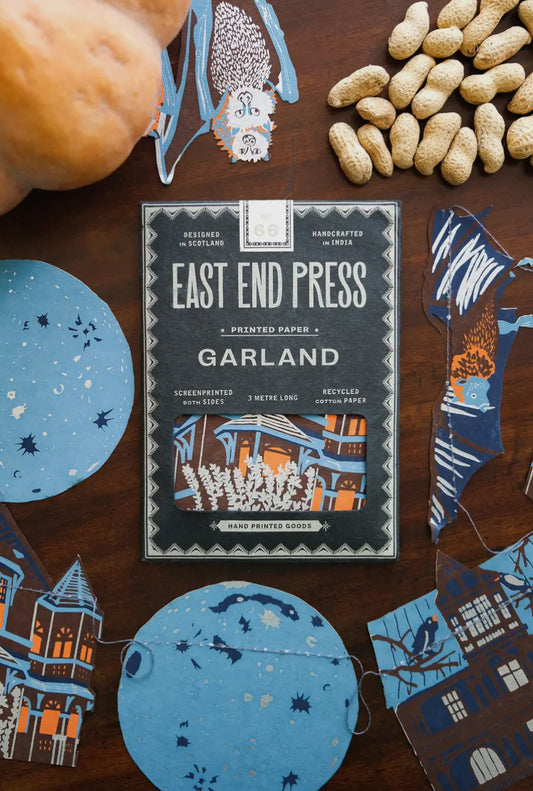 Halloween Decoration Paper Garland - Haunted House