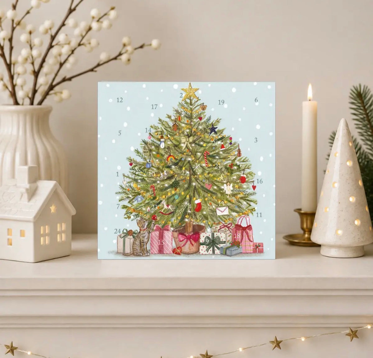 Christmas Tree Advent Calendar Card – Charity Card