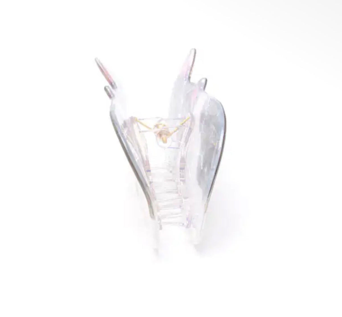 Grey & White Cat Claw Clip