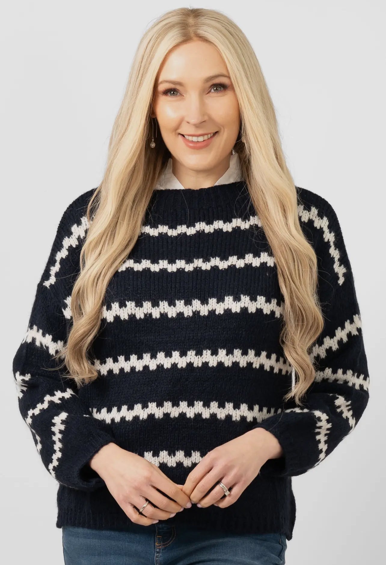 Kennedy Wool Mix Stripe Jumper
