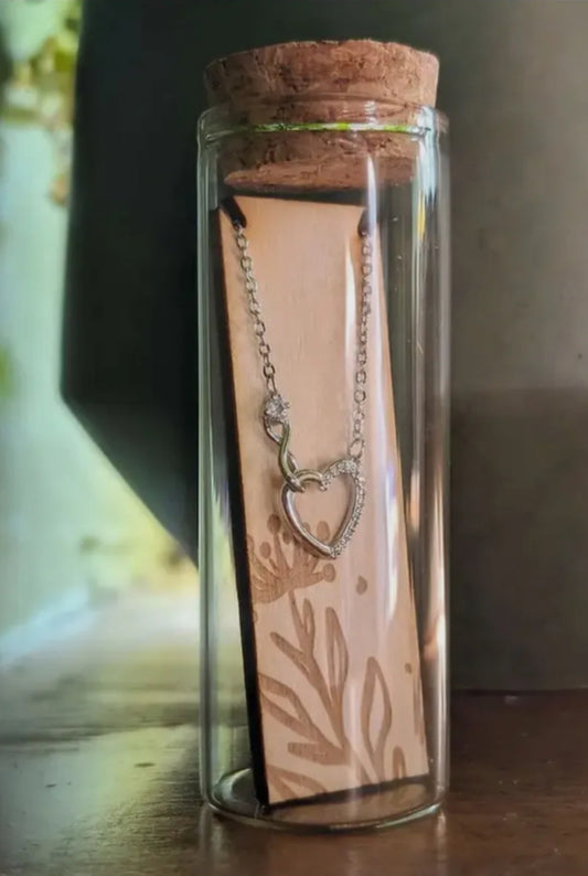 Eternity Heart Stirling Silver Necklace