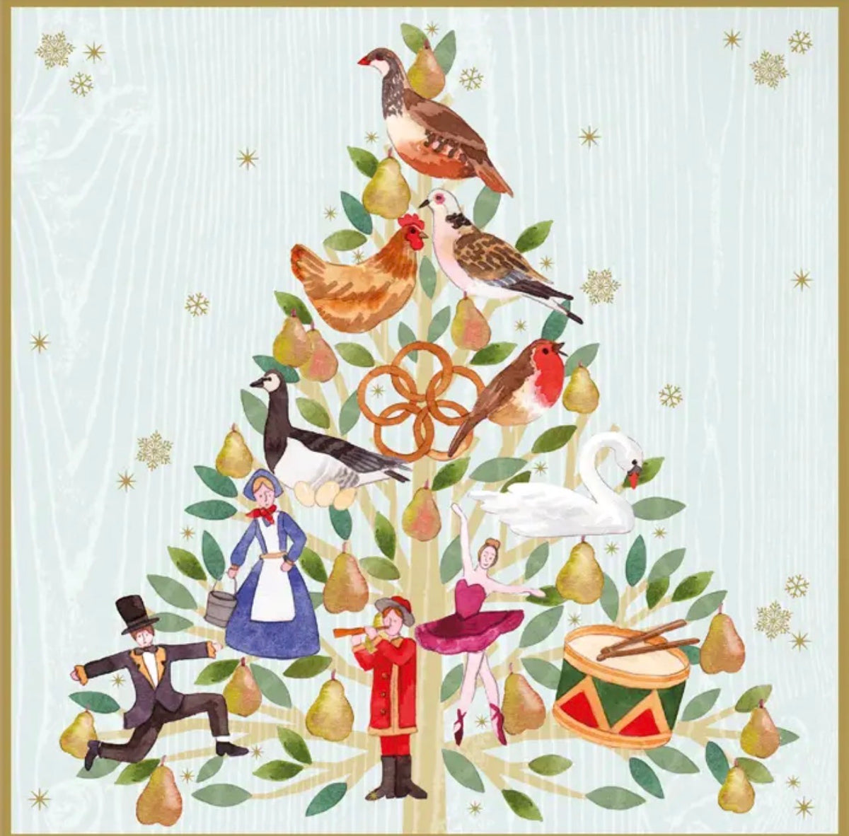 12 Days of Christmas Charity Cards – Pack of 5