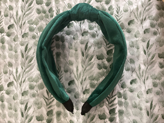 Velvet Green Headband