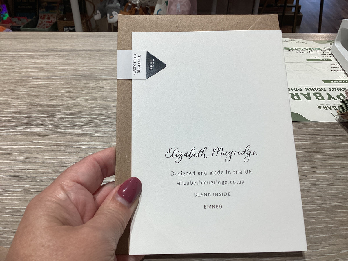 80 Birthday Card by Elizabeth Mugridge