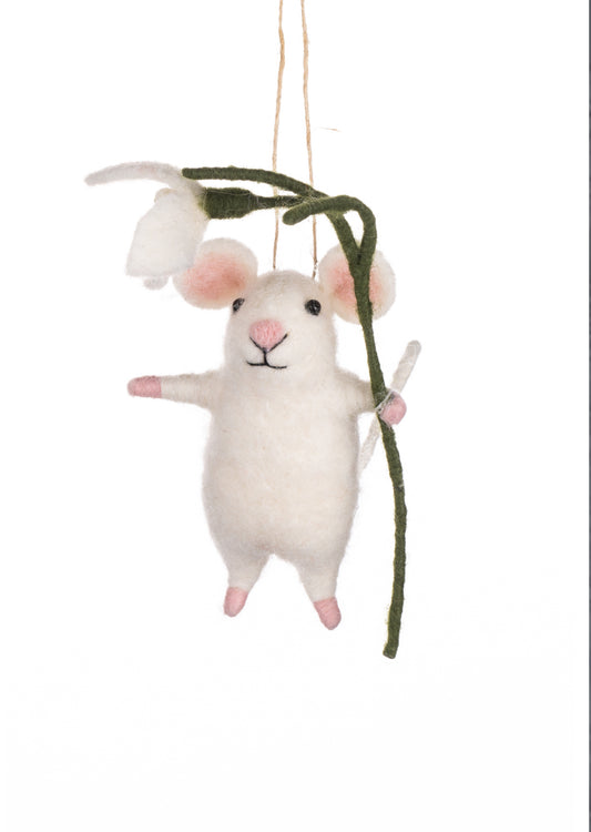 Felt Snow Drop Mouse
