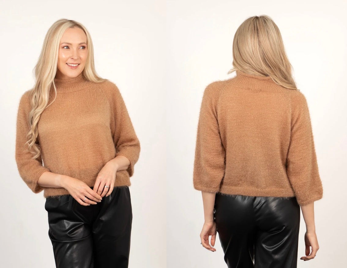 Sarta tan mohair box jumper