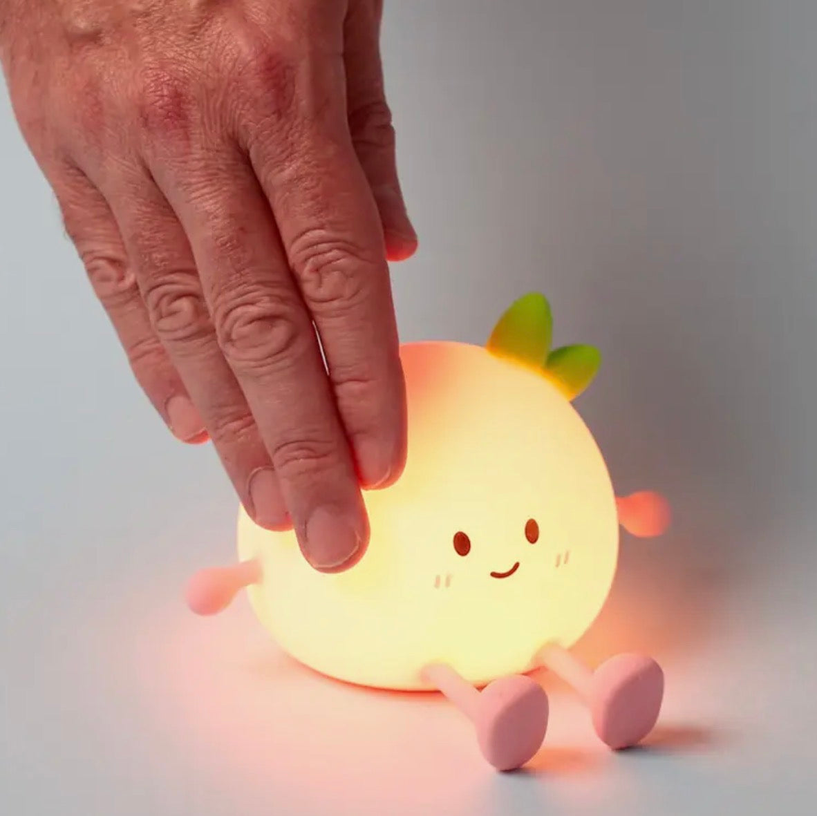 Foodiemals Peach LED Lamp & Phone Stand