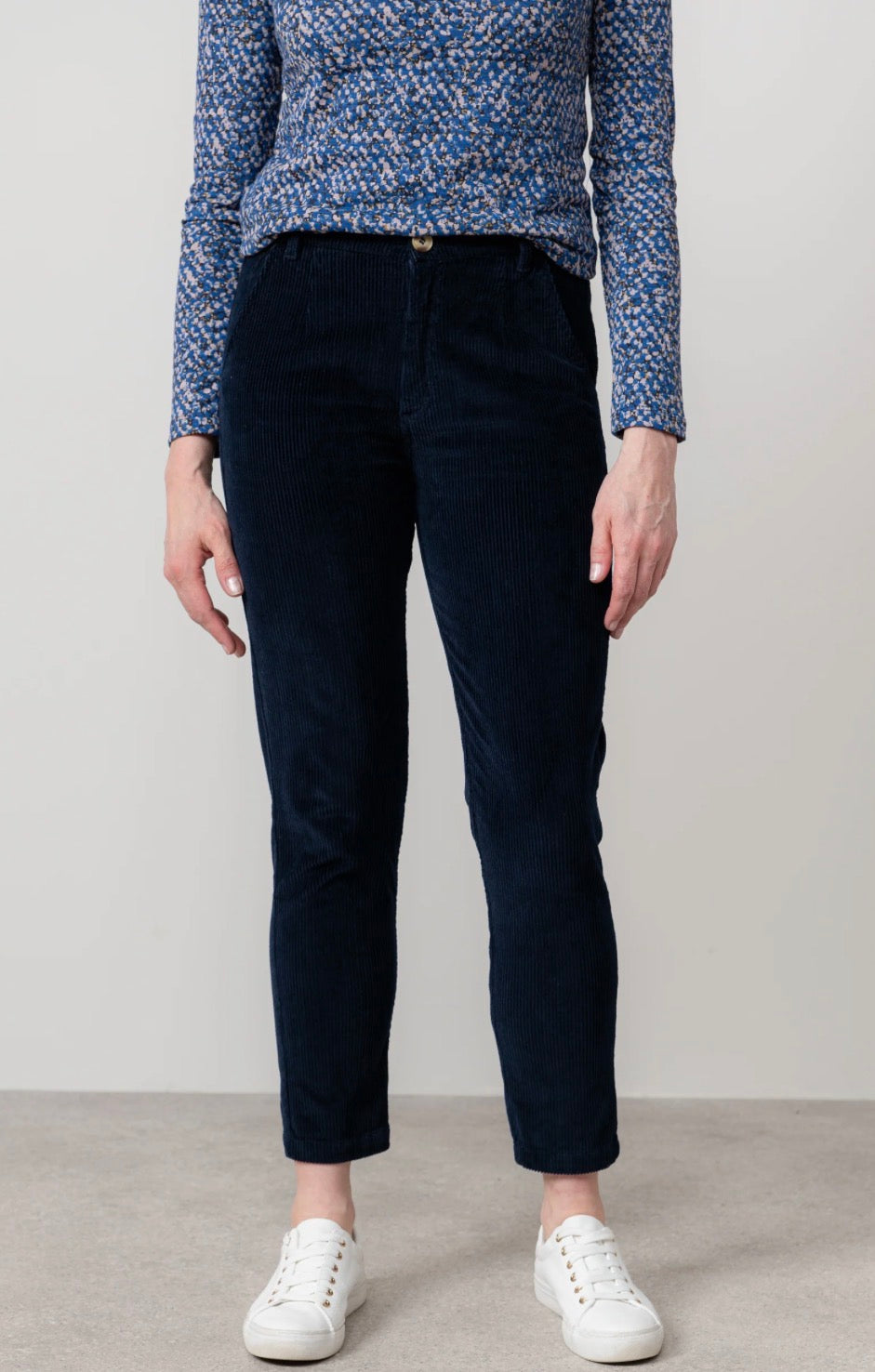 Brookend Ladies Navy Corduroy Trousers