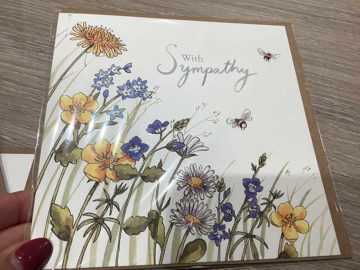 With Sympathy - Sympathy Meadow Card