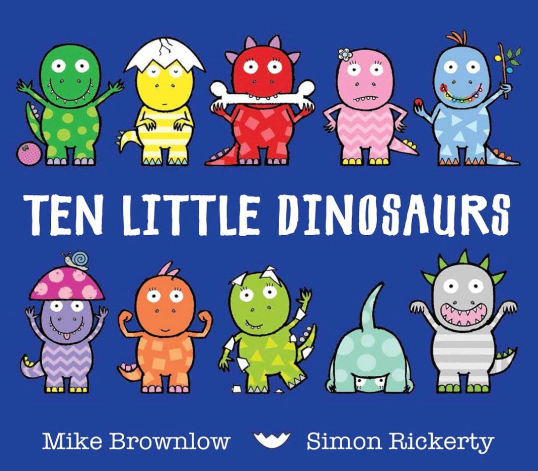 Ten Little DDinosaurs Children’s Board Book