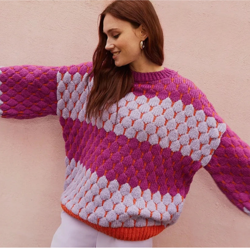 Marissa Multicolour Bubble Stitch Jumper