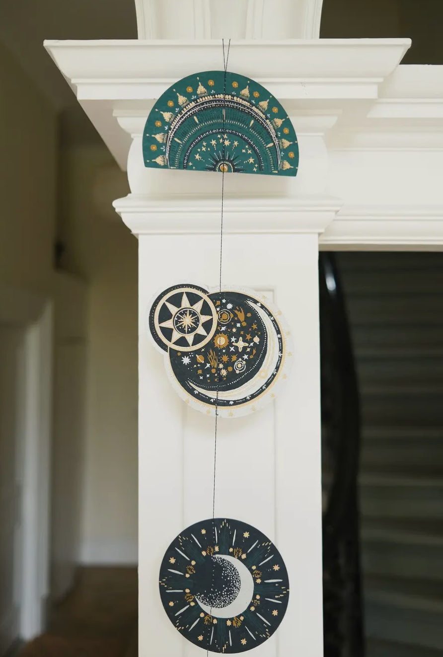 Vertical Hanging Paper Garland No.2 Celestial