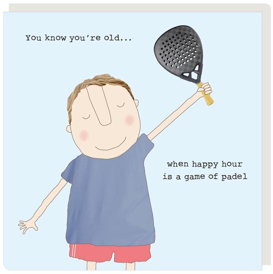 Padel Birthday card - Rosie made a thing