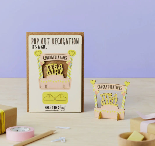 Pop Out Card - It’s a Girl
