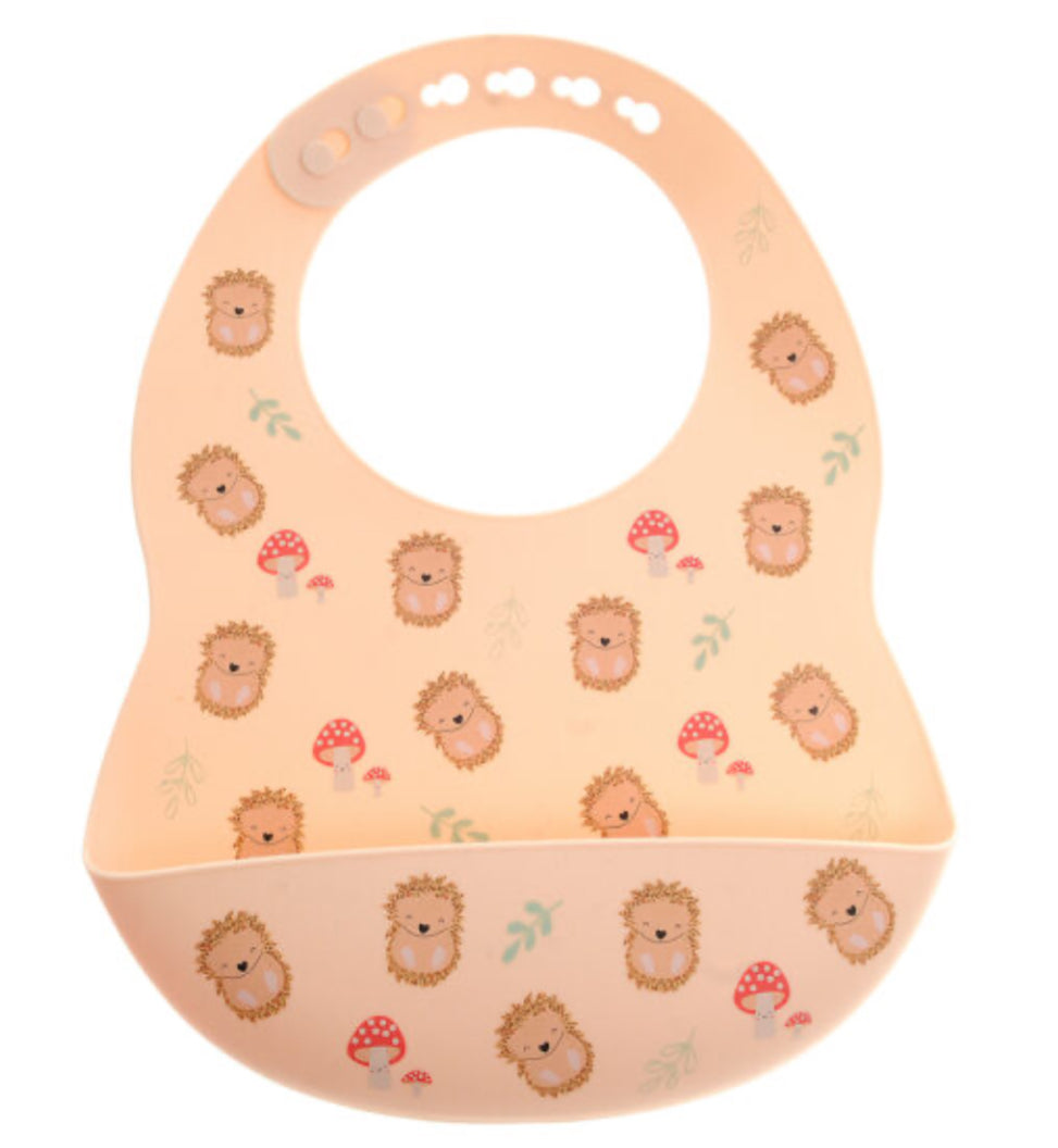 Hedgehog Silicone Bib