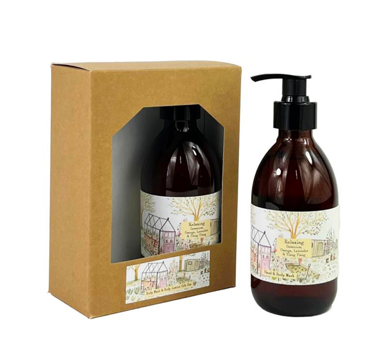 Body Wash & Body Lotion Gift Set - Neroli, Sweet Orange, Lavender & Rosemary