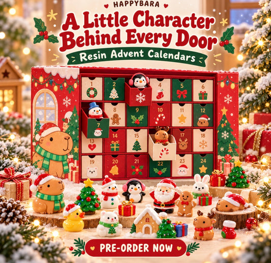 Happybara Christmas Resin Advent Calendar – 24+ Little Surprises | Pre-Order