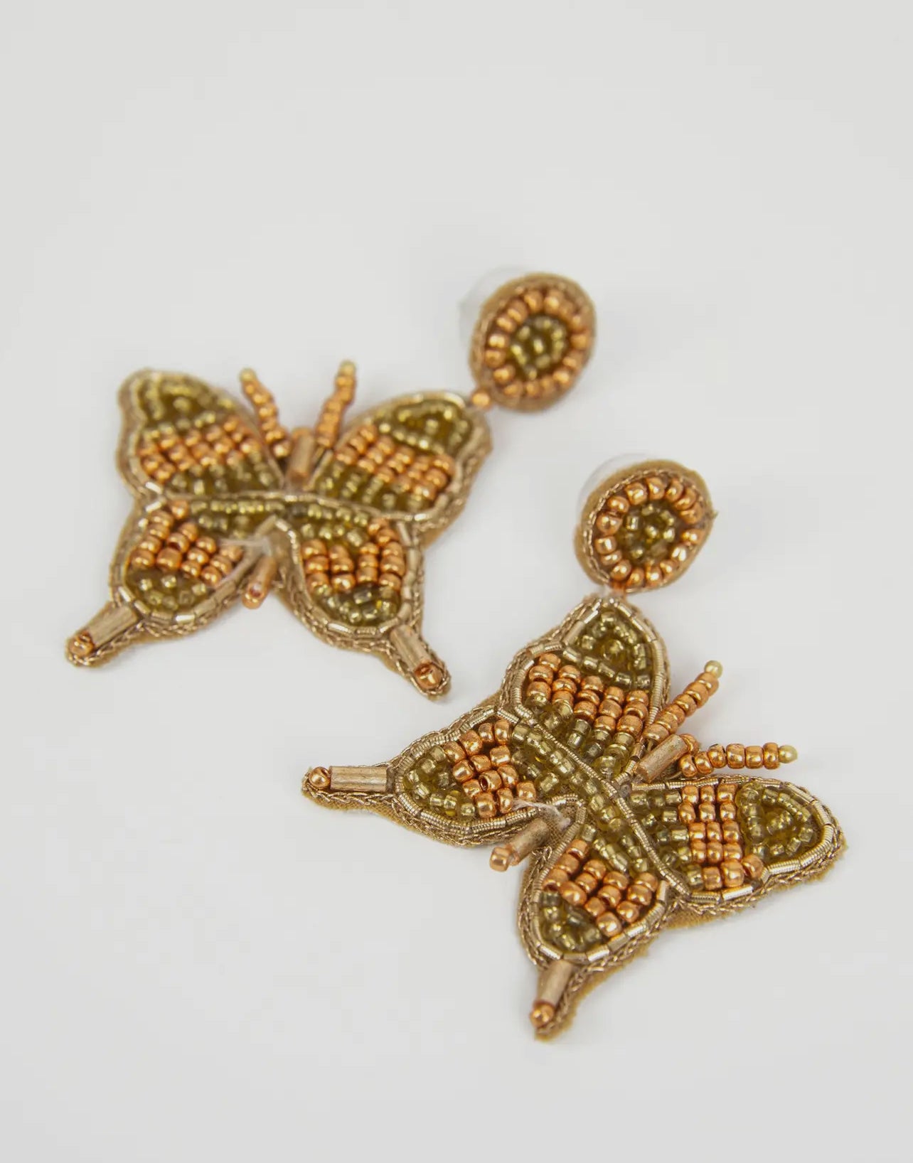 My Doris Butterfly Drop Earrings Gold
