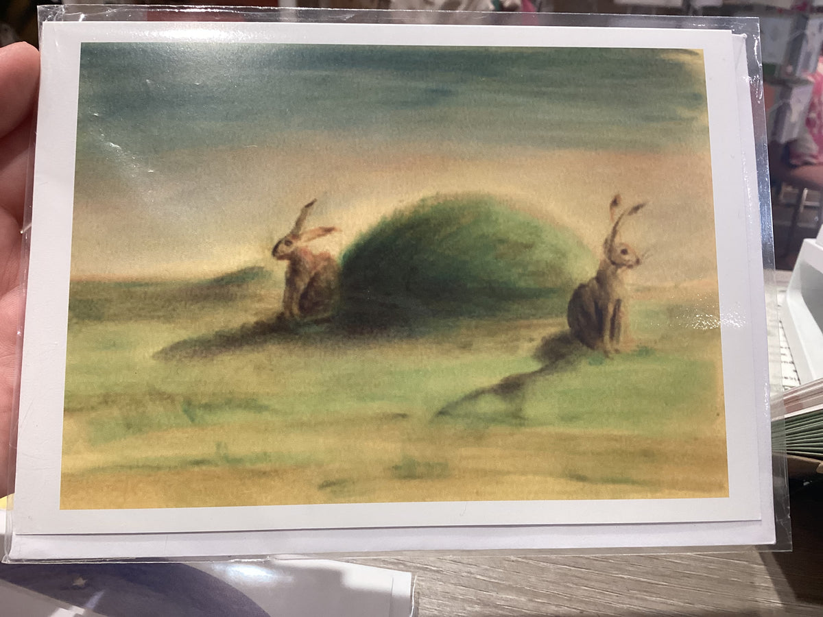 Hare-Guardians Greeting Card - Erica Hemming