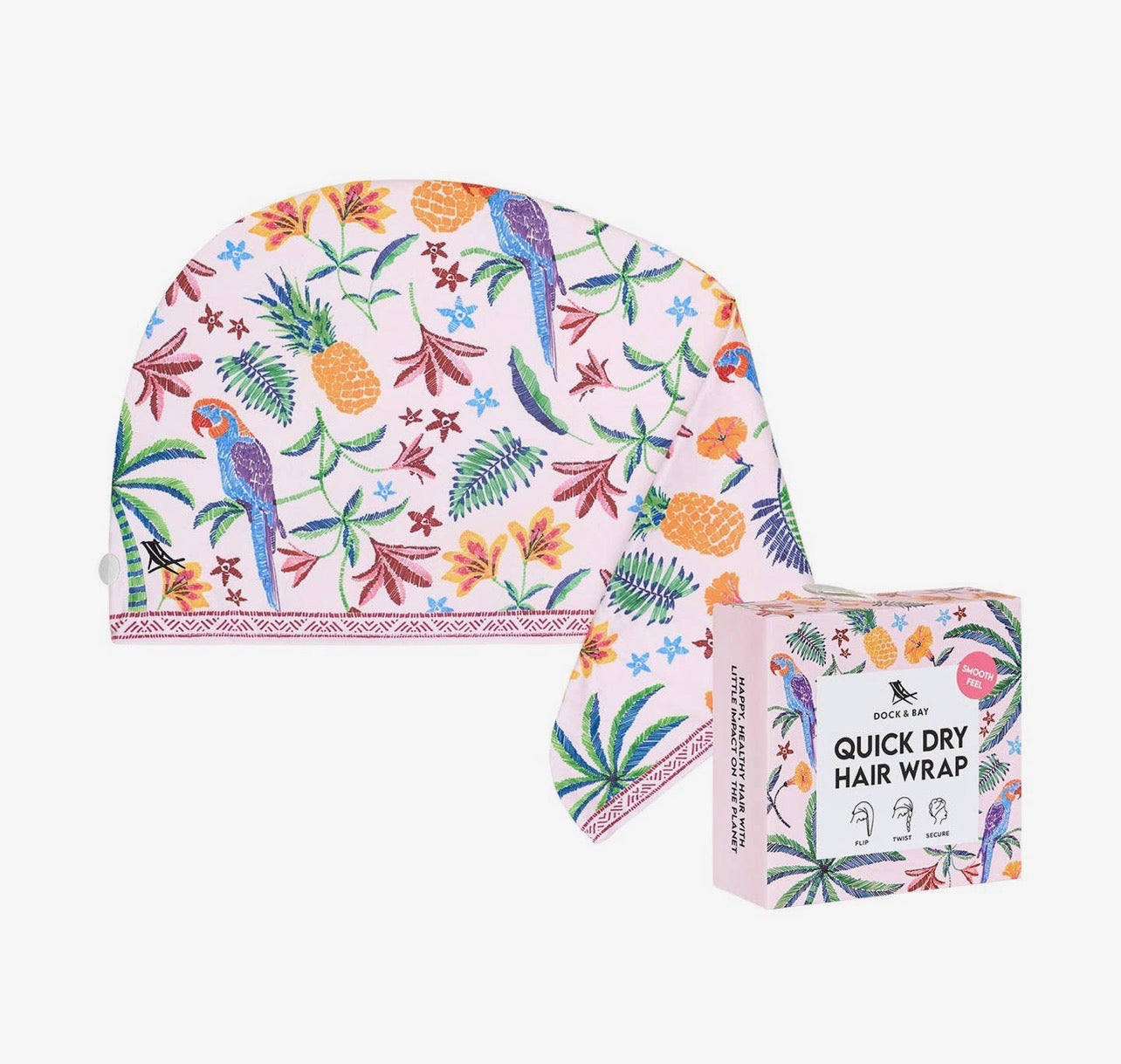 Dock & Bay hair towel - Pink Paradise