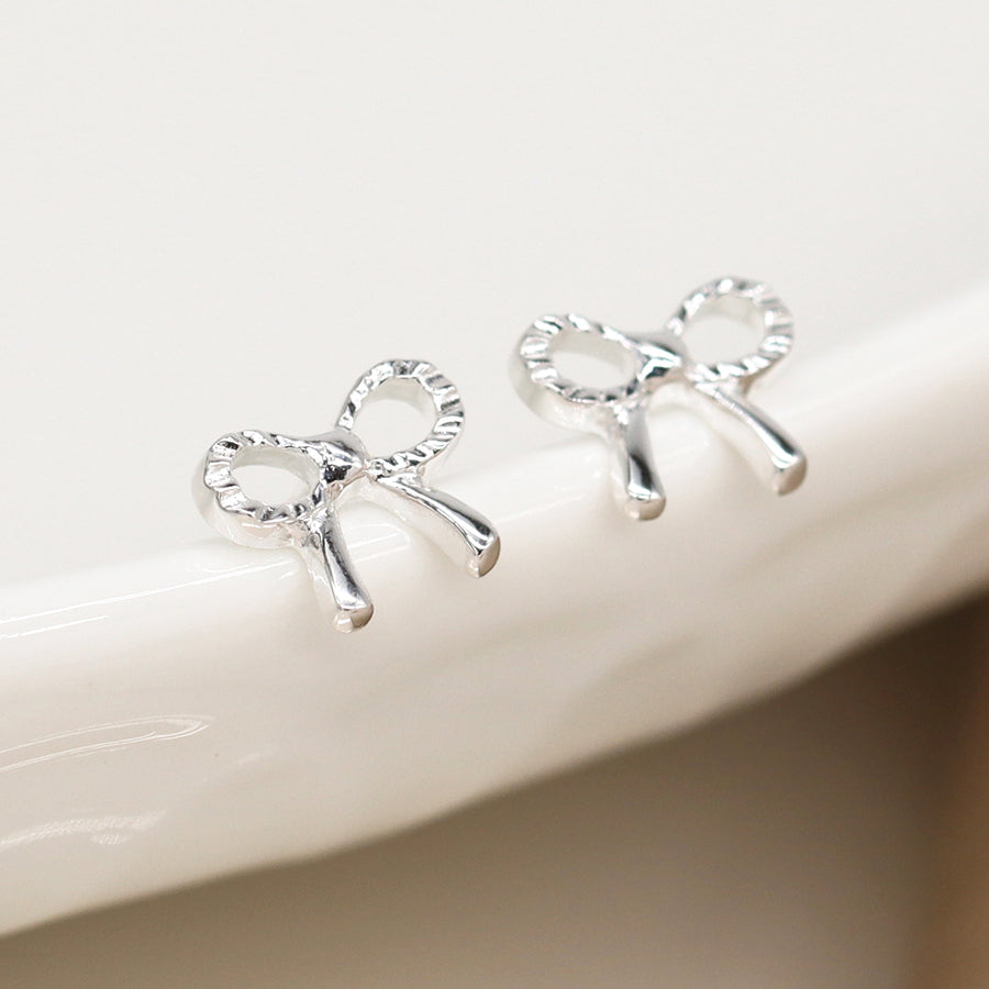 Sterling Silver little Bow earrings