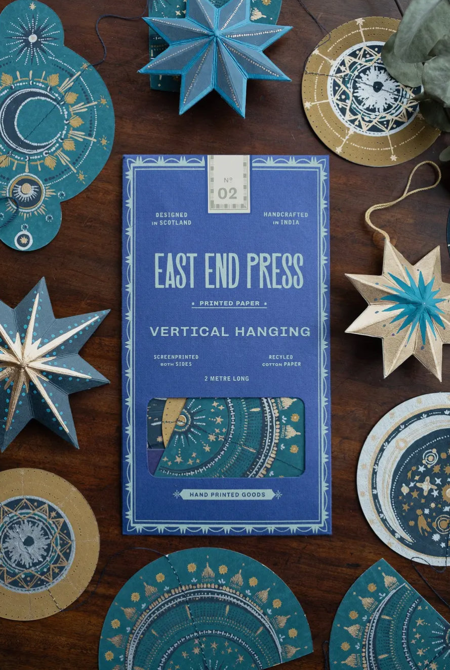 Vertical Hanging Paper Garland No.2 Celestial