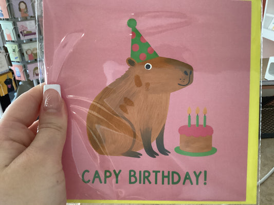 Capy birthday - huxters card