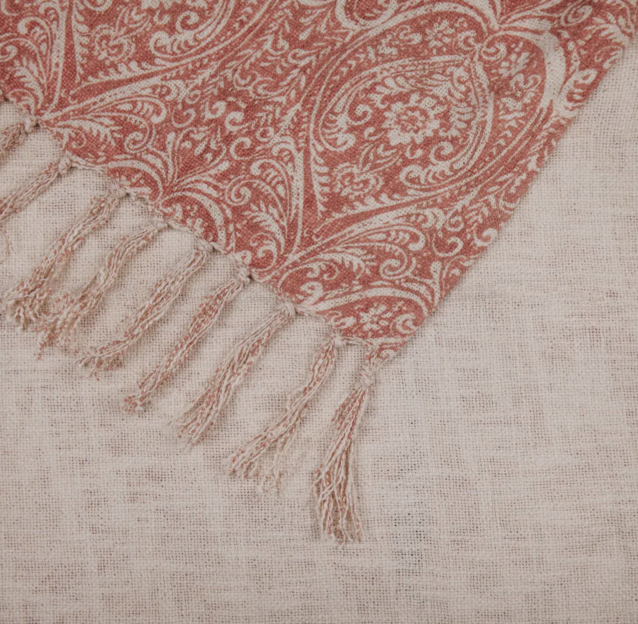 Durelle Printed Throw in Coral