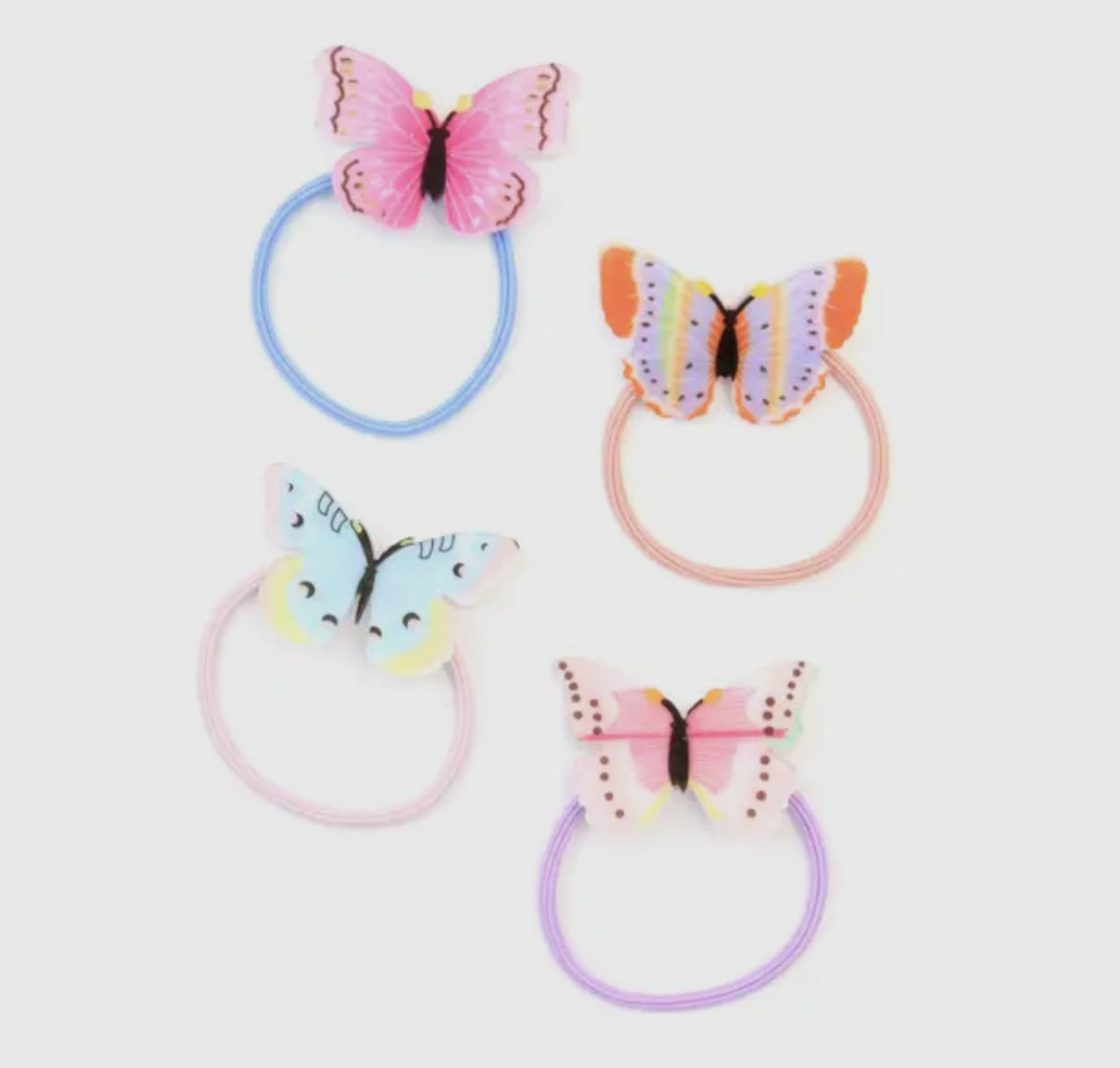 Molly & Rose Butterfly Hair Band - set of 4