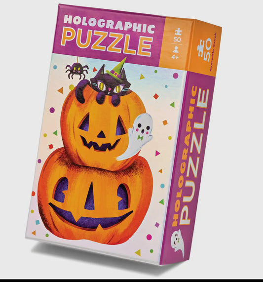 Halloween Fun Pumpkin Holographic Puzzle 50 Pieces