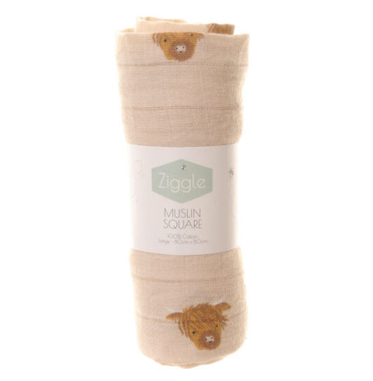 Highland Cow Muslin