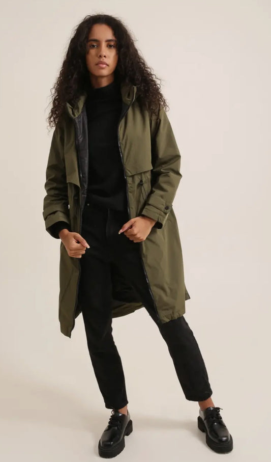 Long Hooded Waterproof Coat