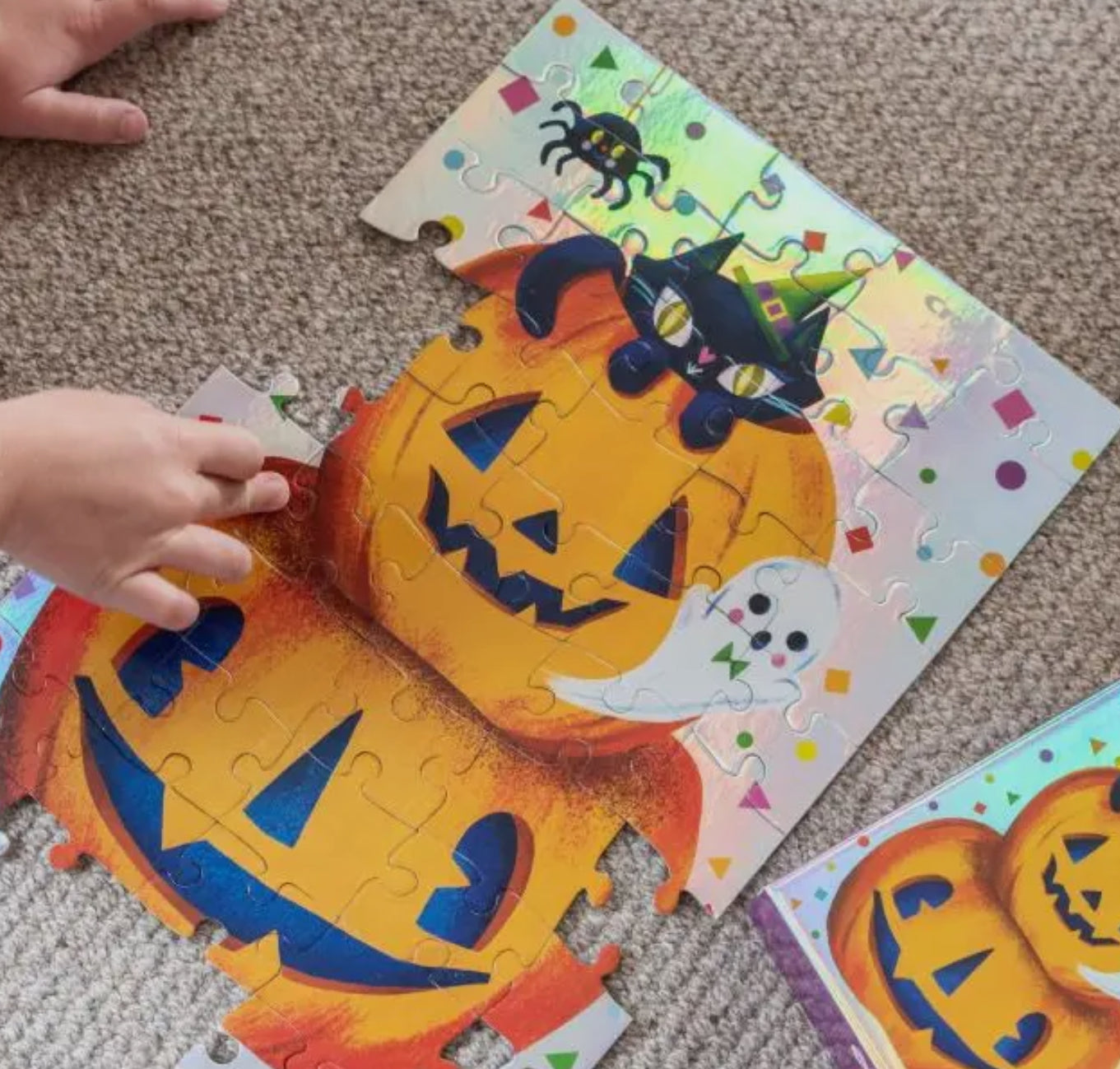 Halloween Fun Pumpkin Holographic Puzzle 50 Pieces