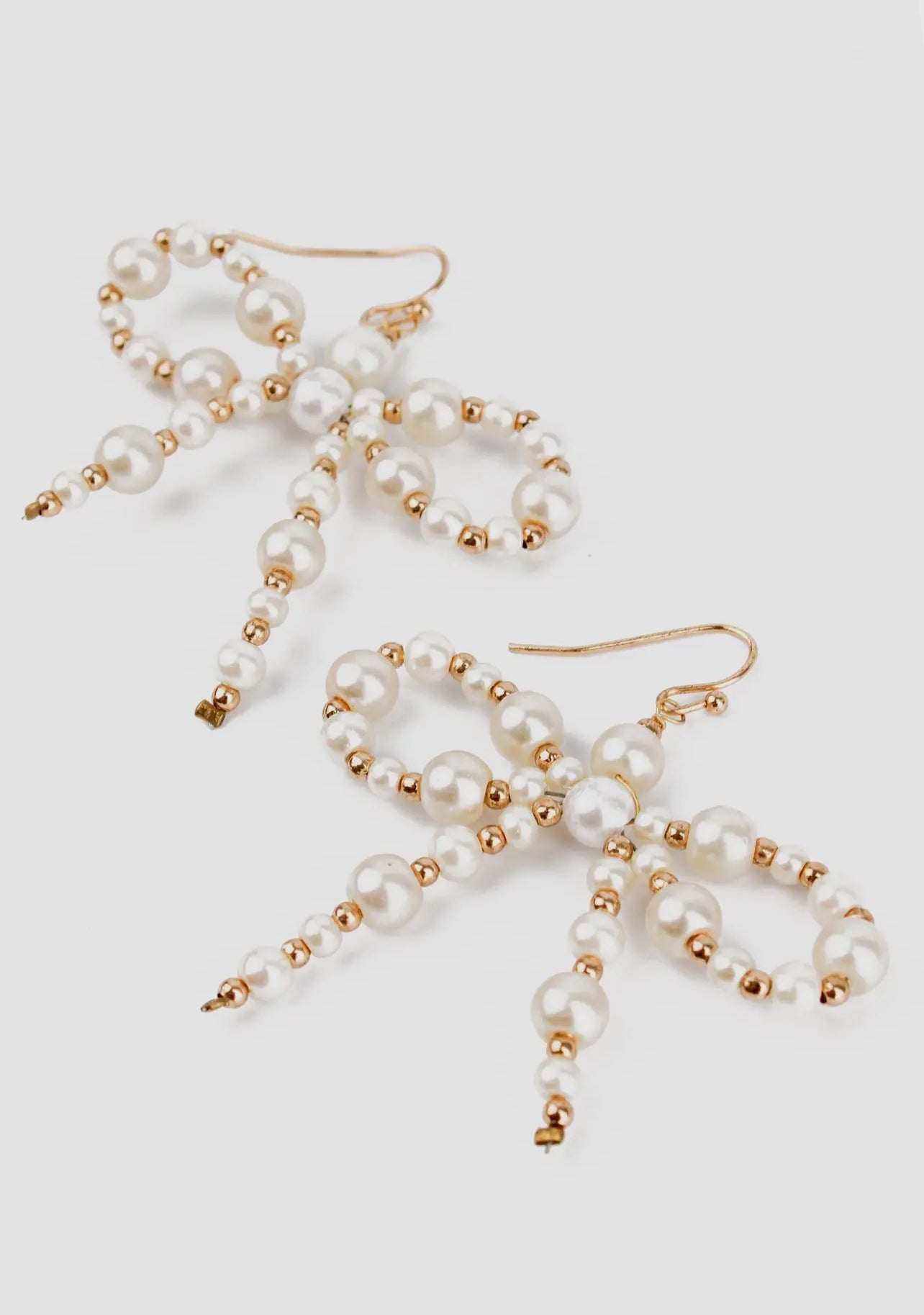 My Doris Pearl Bow Earrings