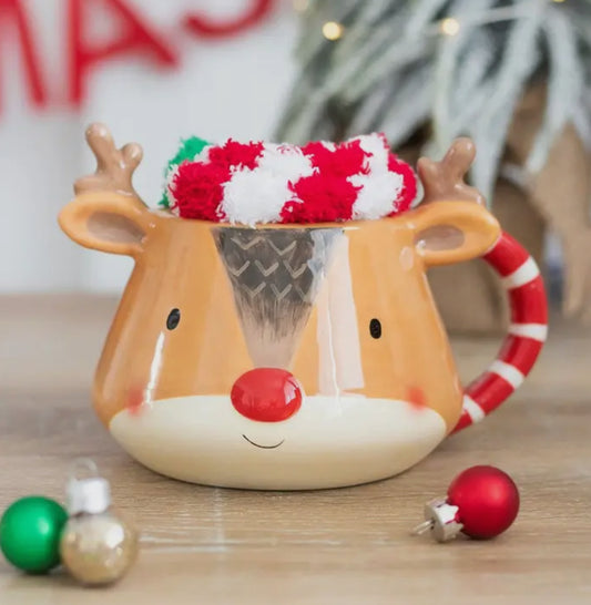 Christmas Mug & Sock Set - Reindeer