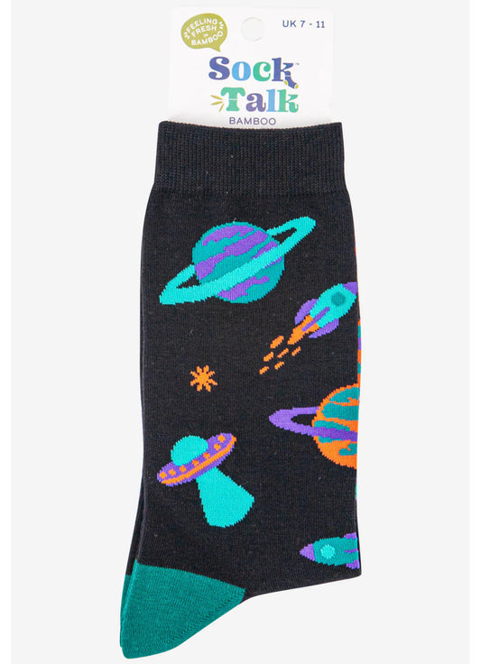 Men’s Bamboo Socks - Planets