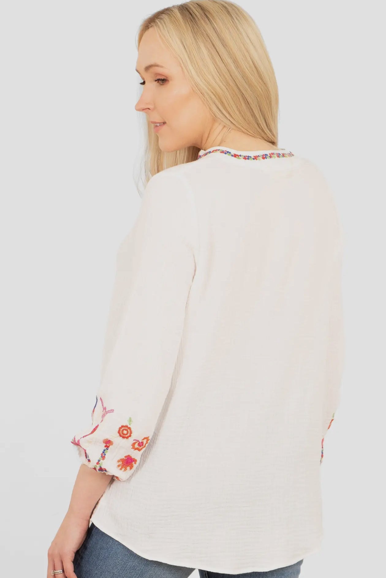 Honey Cotton Embroidered Blouse