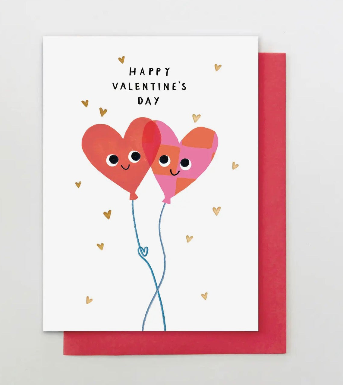 Two Hearts - Happy Valentine Card