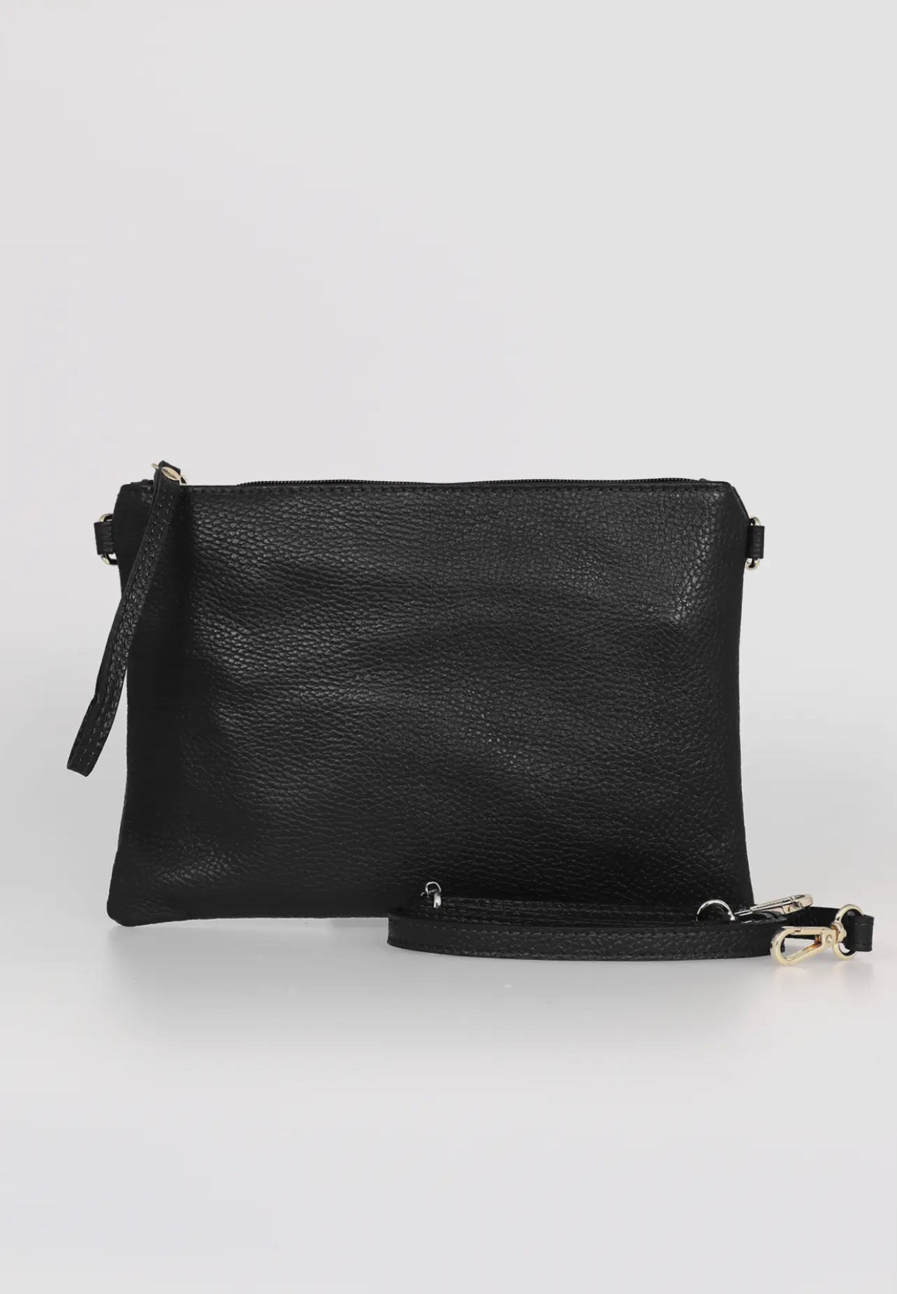 Black Clutch Bag - Italian Leather